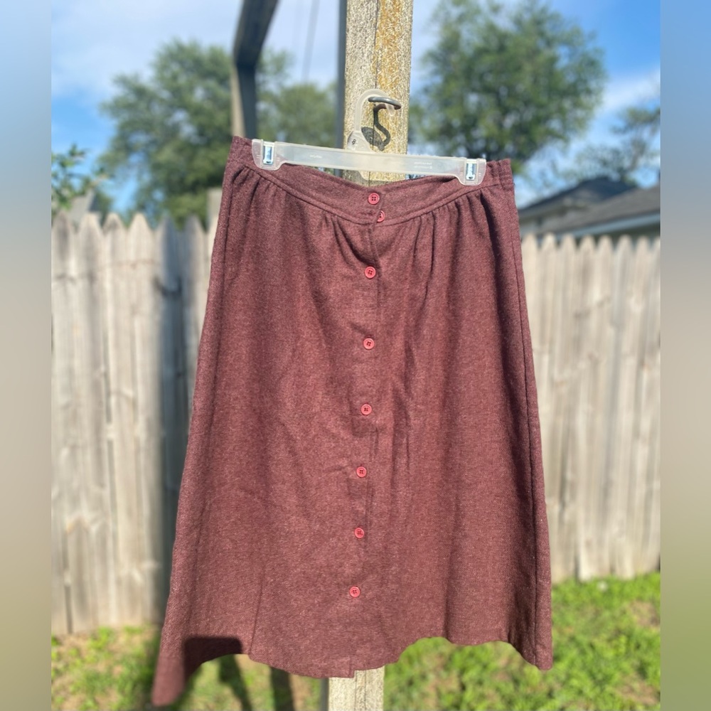 Vintage 1960s A-Line Skirt Sz 10
